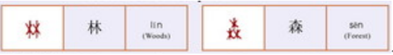 Semasiography learn chinese character